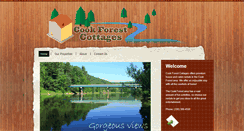 Desktop Screenshot of cookforestcottages.com